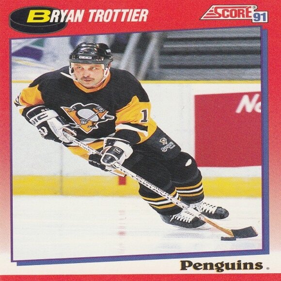 Bryan Trottier Pittsburgh Penguins NHL Hockey Card Collection - 3 Card Set - Picture 2 of 4